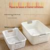 Japanese-Style Snack & Sundries Organizer: Large Plastic Basket for Kitchen, Cabinet, or Desktop Storage.