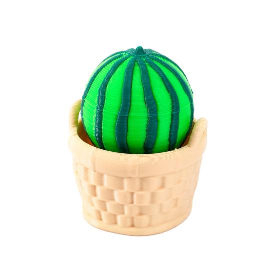 3D Printed Fruit Fidget Clicker Toy, Cute Press Button Sensory Toy, Miniature Fruit Basket Stress Relief Toy for Office Desk