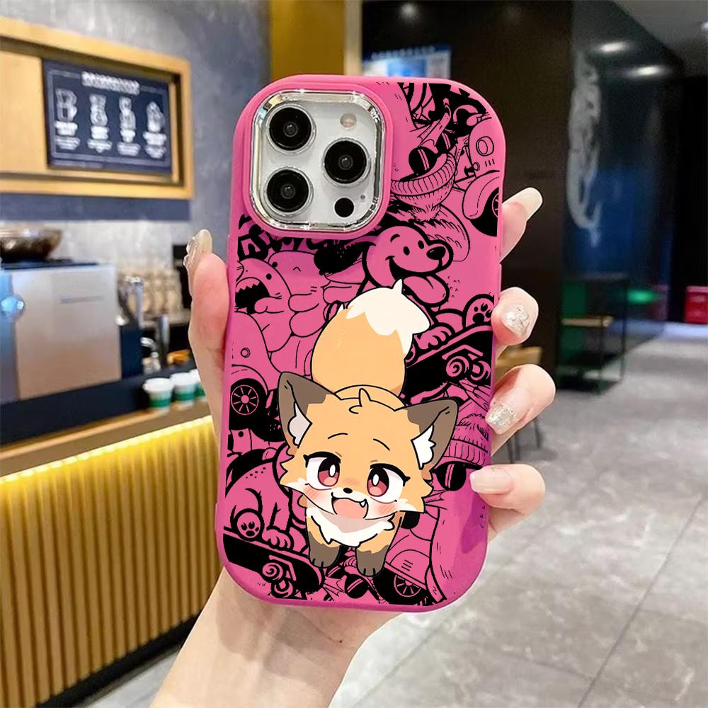 Phone case: 2D flat design, suitable for iPhone 18 17 16 15 14 13 Pro protective case, cute little fox, perfect Christmas and Halloween holiday gift