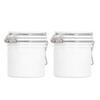 2pcs Eyelash Glue Storage Jar Sealing Buckle Large Capacity Glue Storage Container for Eyelash Extension 200ml