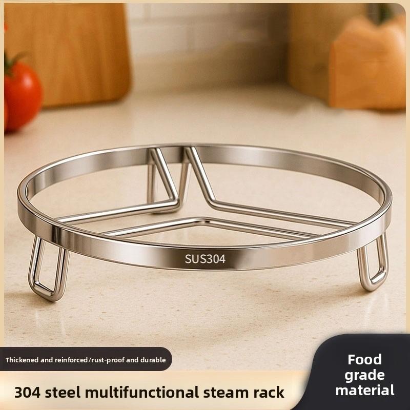 Edelstahl Topfgestell, Dämpfergestell, Topfuntersetzer, Küchenaufbewahrungsregal, Verdickte Wärmeisolierhalterung, Verdicktes Verbrühschutz-Dämpfergestell