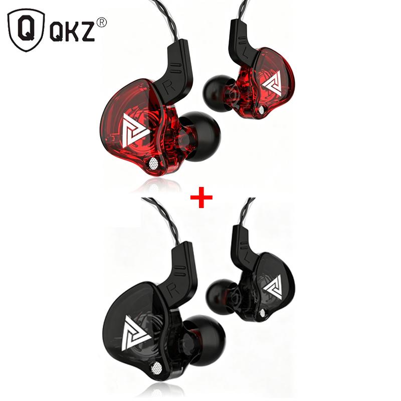 3.5MM Headset Music Earbuds In Ear With Mic Original QKZ AK6 Copper Driver Earphones HiFi Subwoofer Headset Monitor Headphones