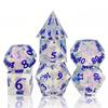 7 Piece Resin Polyhedral Dice Set Dices Table Games Accessory D4 D6 D8 D10 D12 D20 For D&d DND Interest Group Role Playing Game