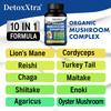 Mushroom Supplements: Hericium Erinaceus, Cordyceps Sinensis, Ganoderma Lucidum, Brain Capsules, 120 Capsules