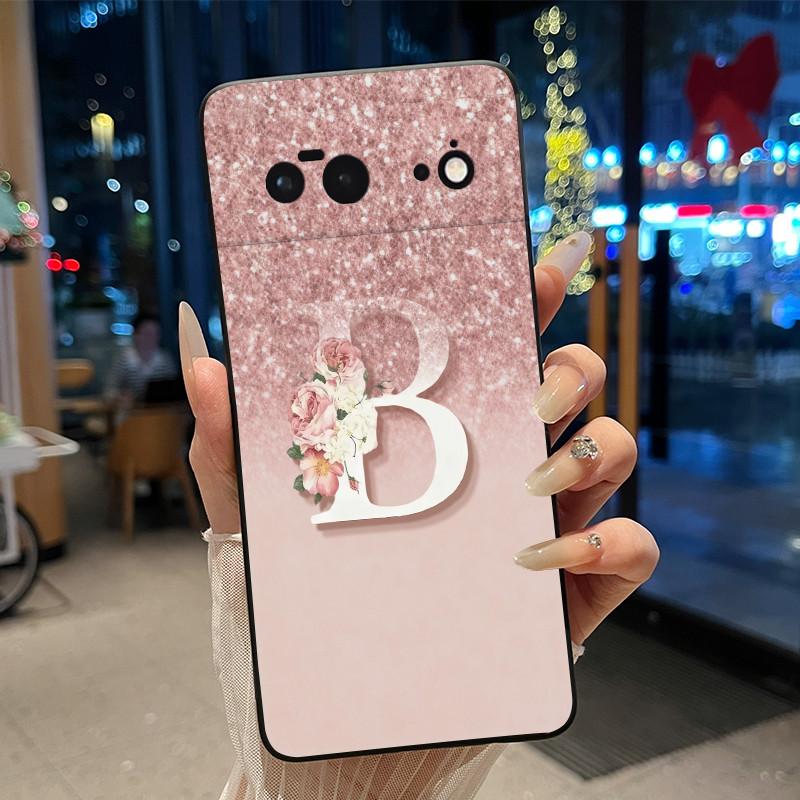 

Bright Color Attractive Letter Phone Case For Google Pixel 6 Soft Silicone Black Case For Google Pixel 6a Anti-scratch Casing Google Pixel 6a