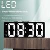 1PC LED zrcadlové stolní hodiny Digitální budík Snooze Zobrazení času Stolní elektronické stolní hodiny Stolní hodiny
