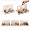Vier Gewinnt Brettspiel Puzzle Frühe Bildung Interaktiv Holz Vier in einer Reihe Brettspiel für Kinder