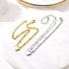 Delicate Anklet Adjustable Portable Double Layer Love Heart Women Feet Chain for Home