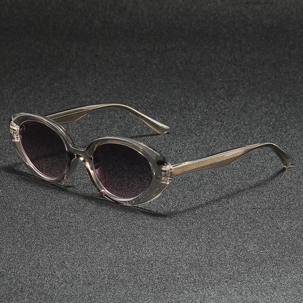 Fable Men's New Oval Core Leg Tr Sunglasses Hip Hop Glasses Ins Style Street Photography Trendy Sunglasses For Wo