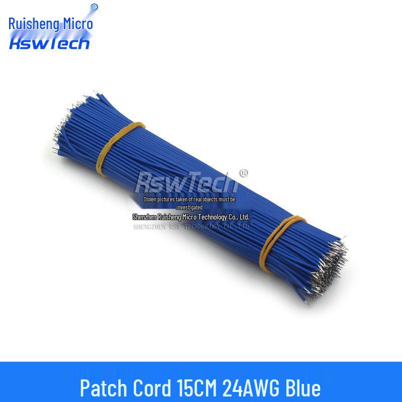 Double-Headed Tinned Wire Jumper for Welding & Electronic Connection, 22/24AWG, 5/0.8mm, Length: 50/150mm