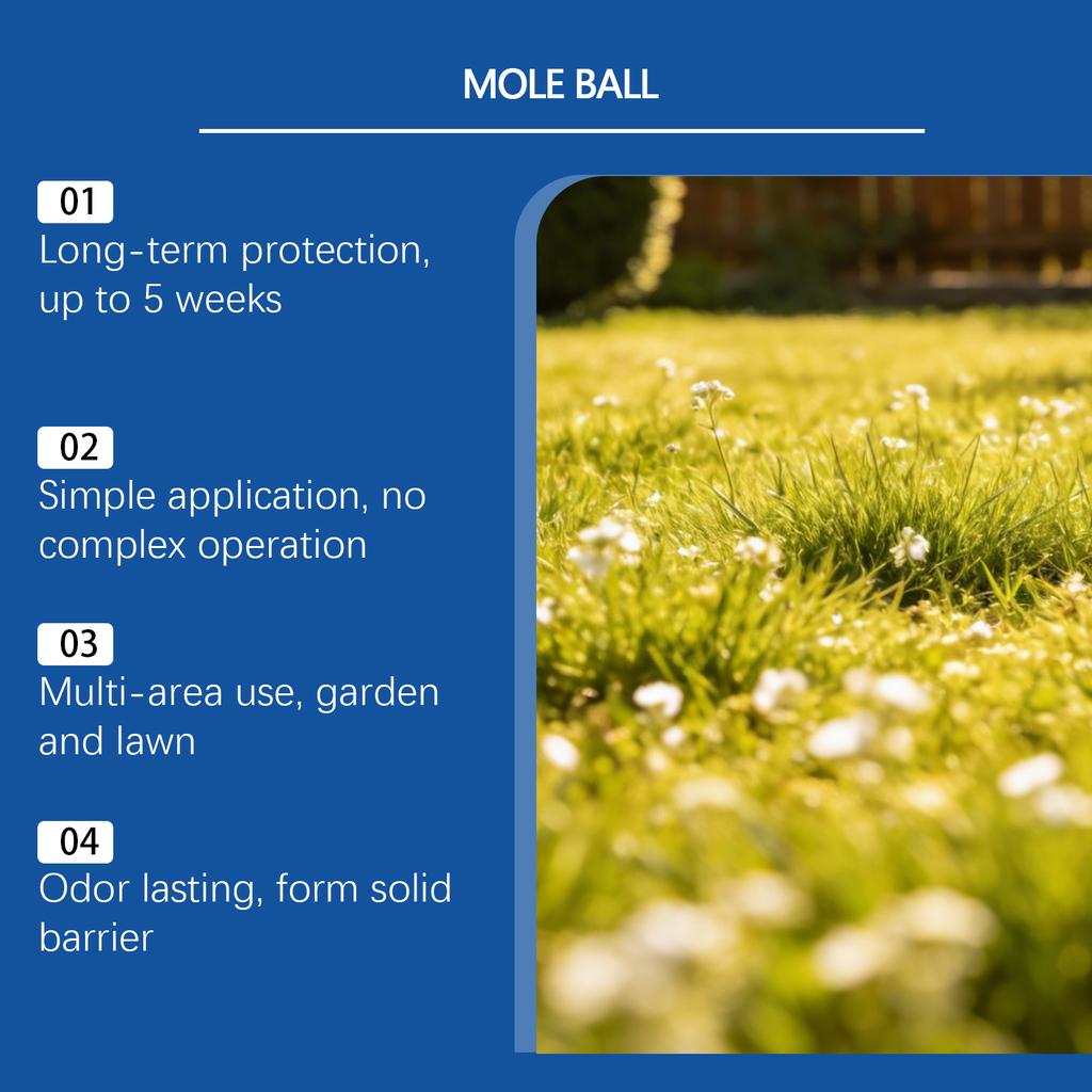 Mole Ball High-Efficiency Mole Effectively Mole Population In Gardens Reduces Mole Population Long-Term Effective Mole.