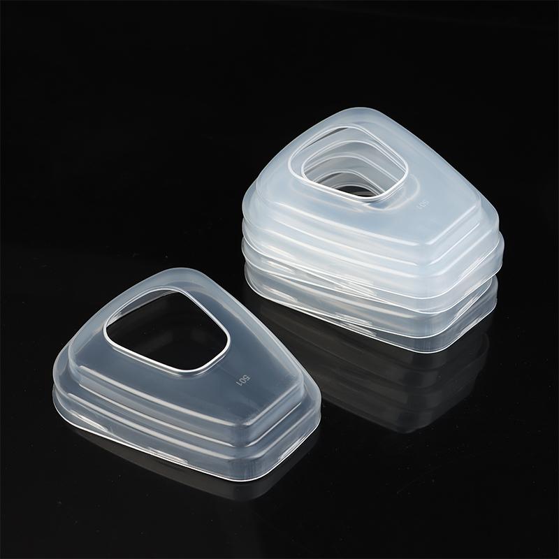 Filter Cotton Cover Filter Cotton Accessories Gas Mask Filter Box Transparent Cover Filter Cotton Buckle Shell