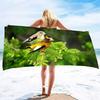 Bird Microfiber Beach Towel Soft Highly Absorbent Decorative Towel Lightweight Compact Beach Accessories for Bathroom Beach Spa