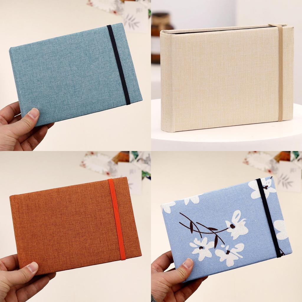 Classic Cloth Cover Photo Album With String Binding For Memories And Gift Use