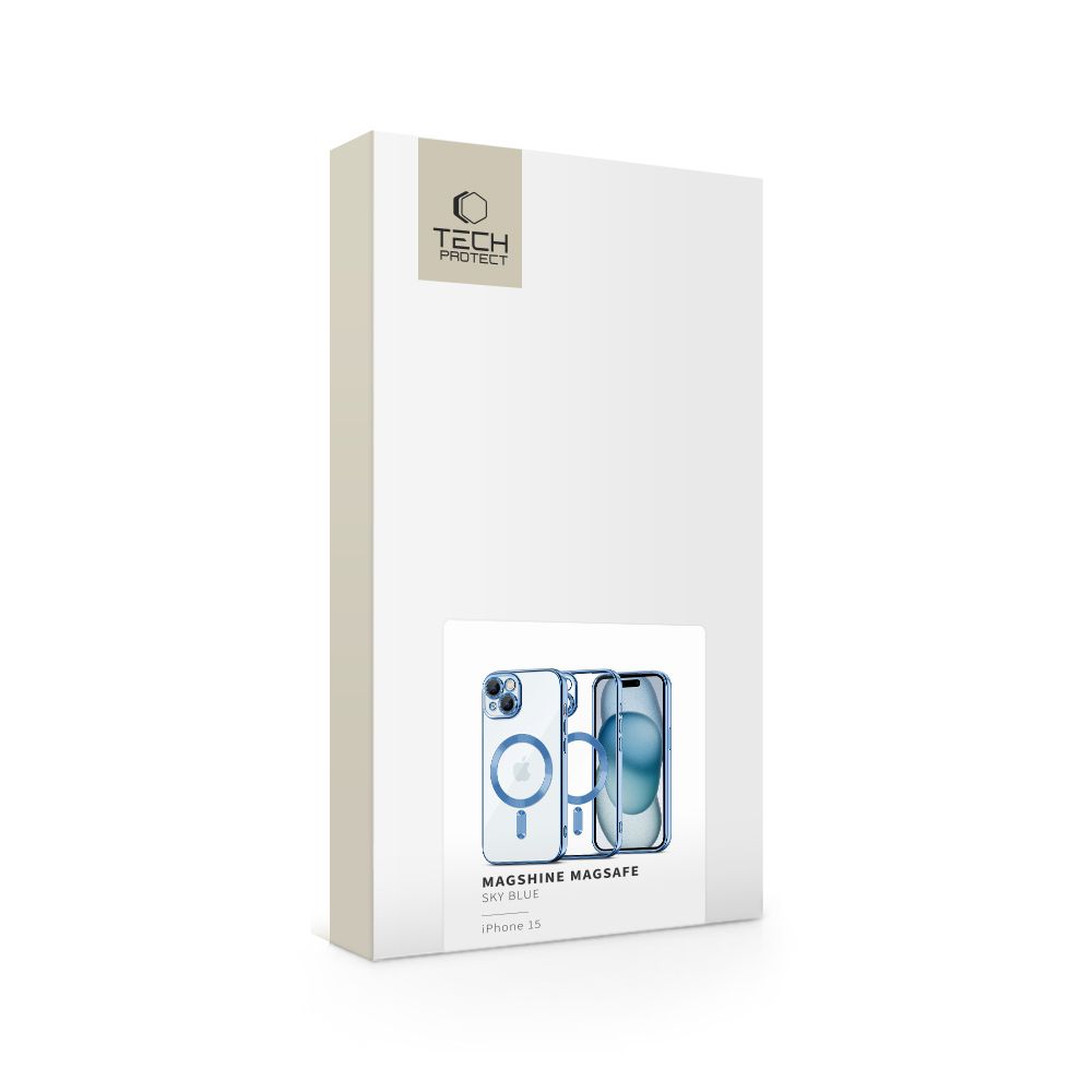 Tech-Protect Magshine Magsafe Iphone 15 Sky Blue