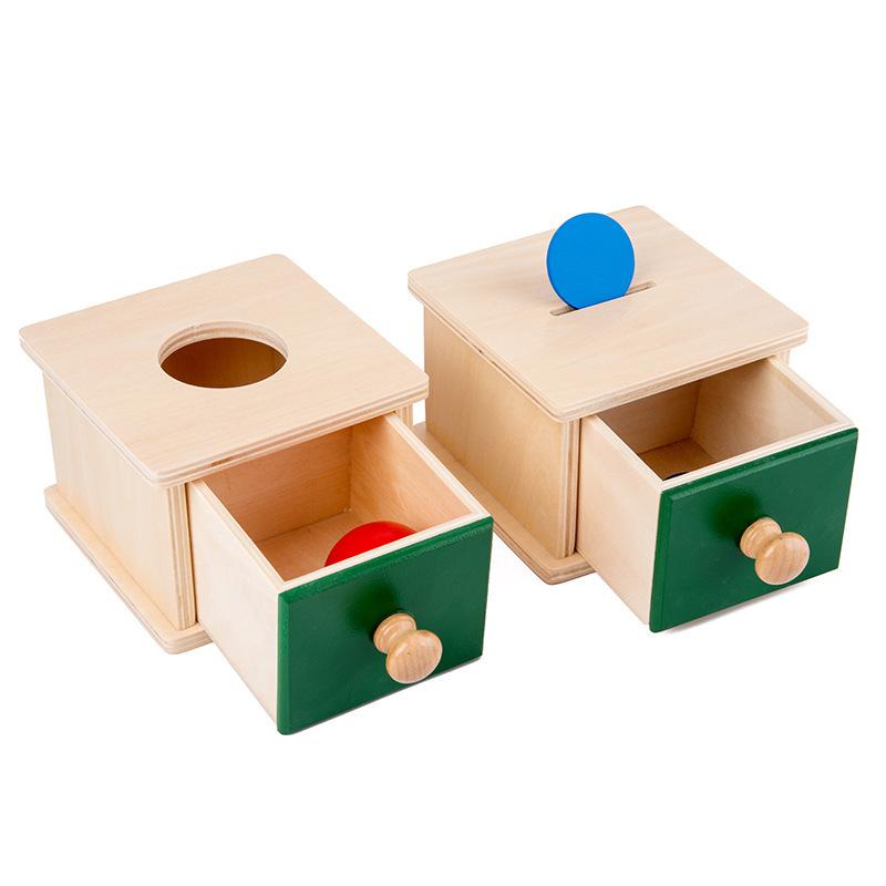 Coin-operated Ball Drawer Permanent Goal Box Children's Early Education Educational Learning Toys Children's 1-3 Years Old Teaching Aids