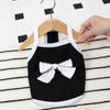 Thin Edition Pet Bow Vest Sun Protection Pet Short Sleeved Shirt Cat Camisole Vest  for Small Pets