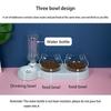 Set Non-wet Mouth Pet Bow Cat Feeding Watering Supplies Pet Water Bottle