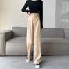 Plus Size Striped Suit Wide Leg Casual Pants Women's Spring and Summer High Waist Draped Loose Straight Pants