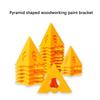 38Pcs Pyramid Painting Stands Plastic Mini Paint Stand Painting Triangle Stand Set High Strength Canvas Support