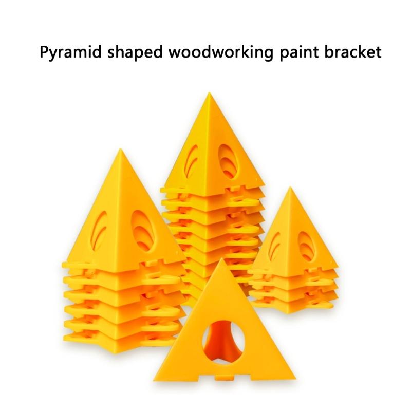 38Pcs Pyramid Painting Stands Plastic Mini Paint Stand Painting Triangle Stand Set High Strength Canvas Support