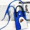 Mini Umhängetasche Niedliche Cartoon Handy-Tasche Studenten Messenger Bag Gestrickte Handtasche Schlüsselhalter Lippenstifte Etui