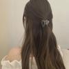 Transparent Triangle Coffee Hair Clip for High Ponytails