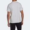 Adidas T Shirts Men's White Crew Neck Moderate Straight Fit GD5894