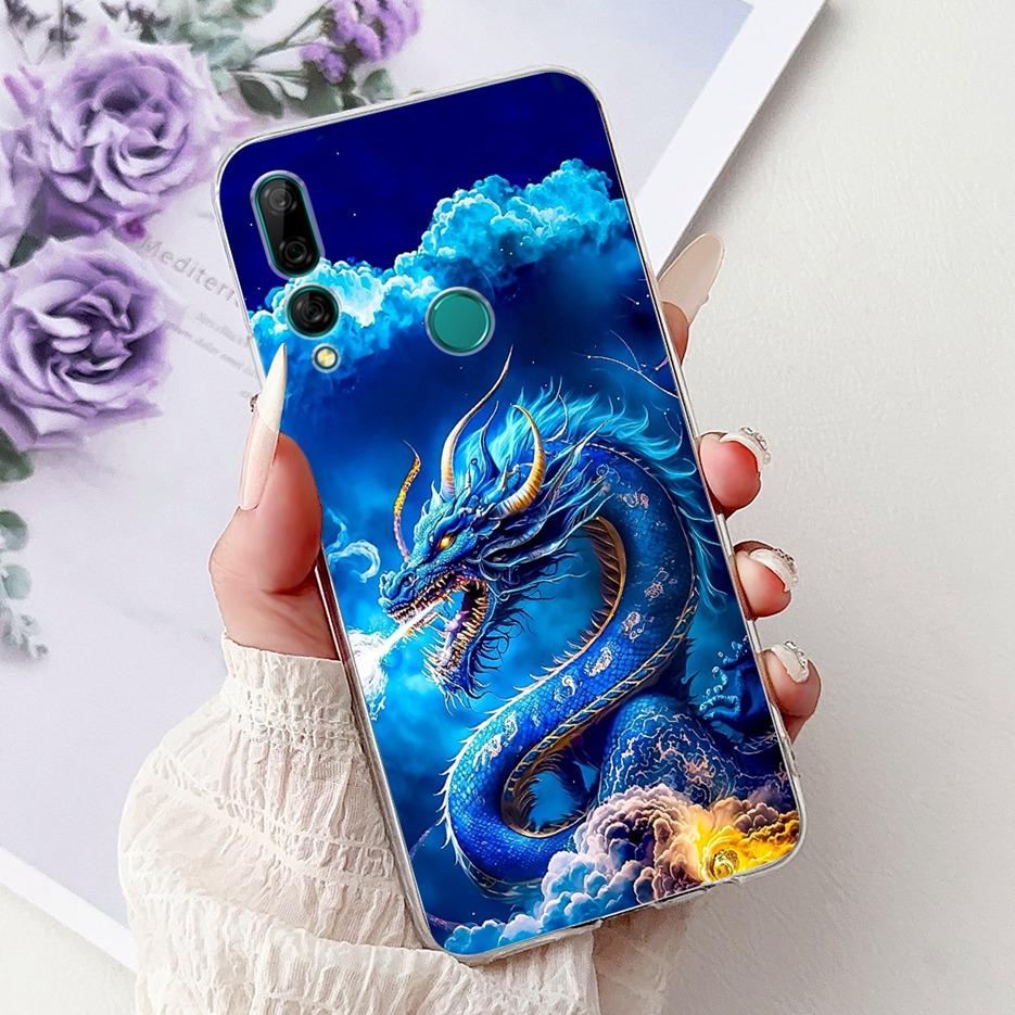 For Huawei Y9 Prime 2019 Case STK-L21 Colorful Flowers Painted Cover Soft Silicone Phone Case For Huawei P Smart Z STK-LX1 Shell