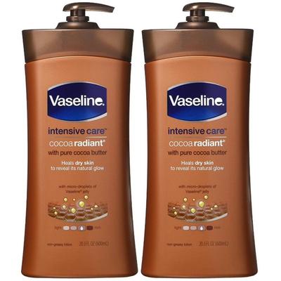 Vaseline Intensive Care Cocoa Radiant Body Lotion, 600ml, 2 Einheiten