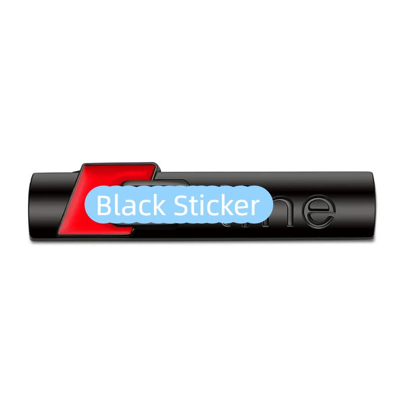 

S Line Logo Sticker Metal Alloy Car Badge S-Line Emblem Racing For A1 A3 A4 A5 A6 A7 A8 Q2 Q3 Q5 Q7 Q8 TT S1 S3 RS5 Sline-Black-Sticker
