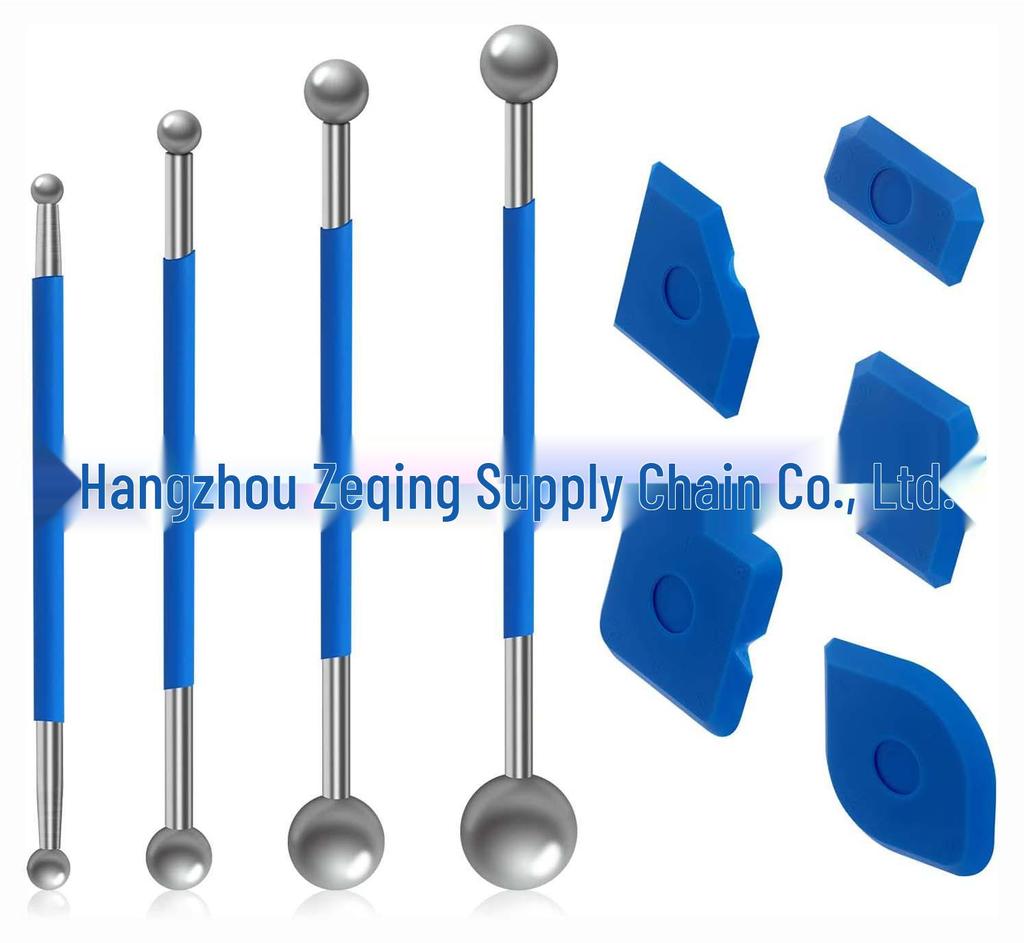 Tile Seam Pressing and Scraping Tool Set - 9 Pieces