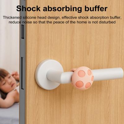 1/3 Stück Pilz-Türgriff-Stoßring, Silikon-Türstopper, Wandschutz, Türknaufgriff, Antikollisionsring, Türhebel-Pufferstoßstange