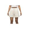 Jordan Flight Diamond Solid Color Outdoor Elastic Waist Mid Rise Three Quarter Casual Shorts Women shorts Sail FV7057133