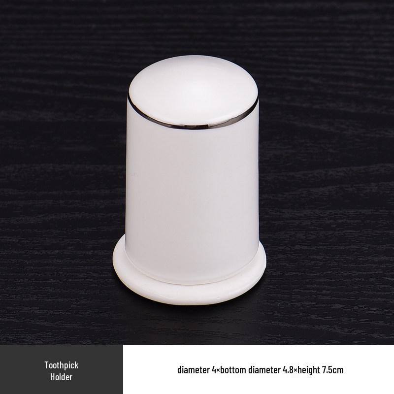 Elegant Ceramic Tableware Set: White with Platinum Rim - Includes Plates, Bowls, and Dishes for Restaurants or Clubhouses, Available in 3 or 4 Pieces