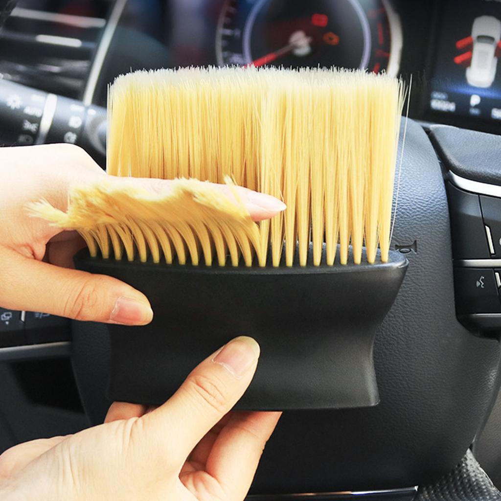 Car Interior Dust Brush PP Handle Nylon Bristles Efficient Cleaning Interior Detailing Tool for
