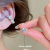 Korean Tiancai~ Zircon Asymmetrical Pearl Ear Clips Women's No Ear Piercings Ins Wind Ear Bone Clips Light Luxury Premium Earrings