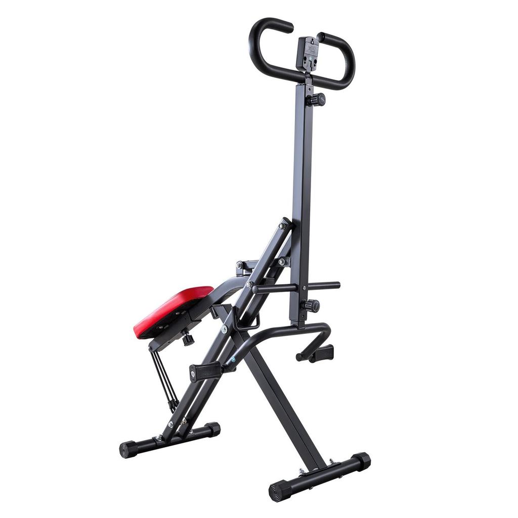 Squat Machine, Deep Squat Rowing Machine for Home, Easy Setup & Foldable Exercise Equipment, Glute Trainer Machine with 3 High-Strength Resistance