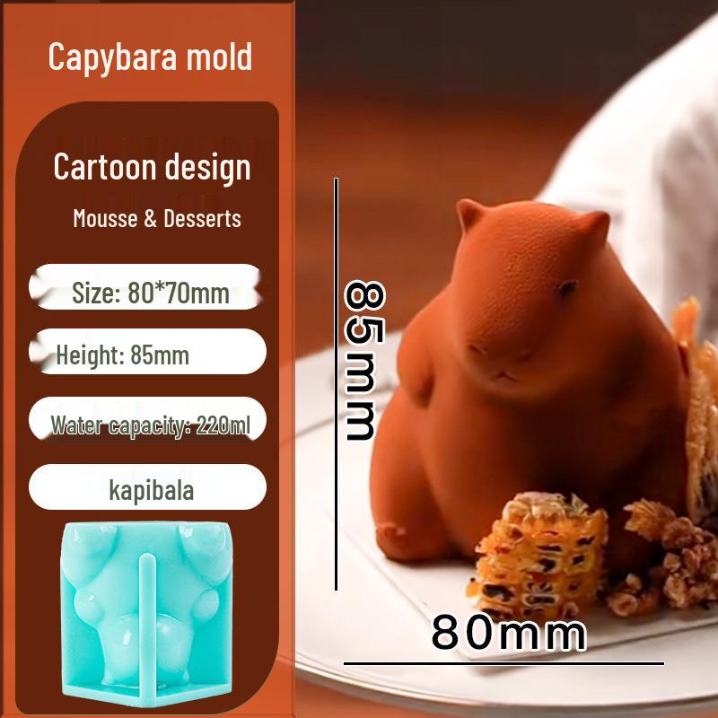 In-Stock Silicone Sheep Mousse Mold - 3D Cartoon, Food-Grade, Cute & Creative Design