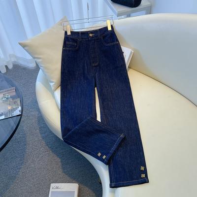 DIMANAF 2025 Plus Size Jeans Autumn Women Pants Denim Female Elastic Denim Blue High Waist Trousers Oversize Fashion New Pants 5XL