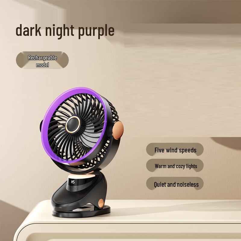 

Jiaxiu Rechargeable Desktop Clip Fan