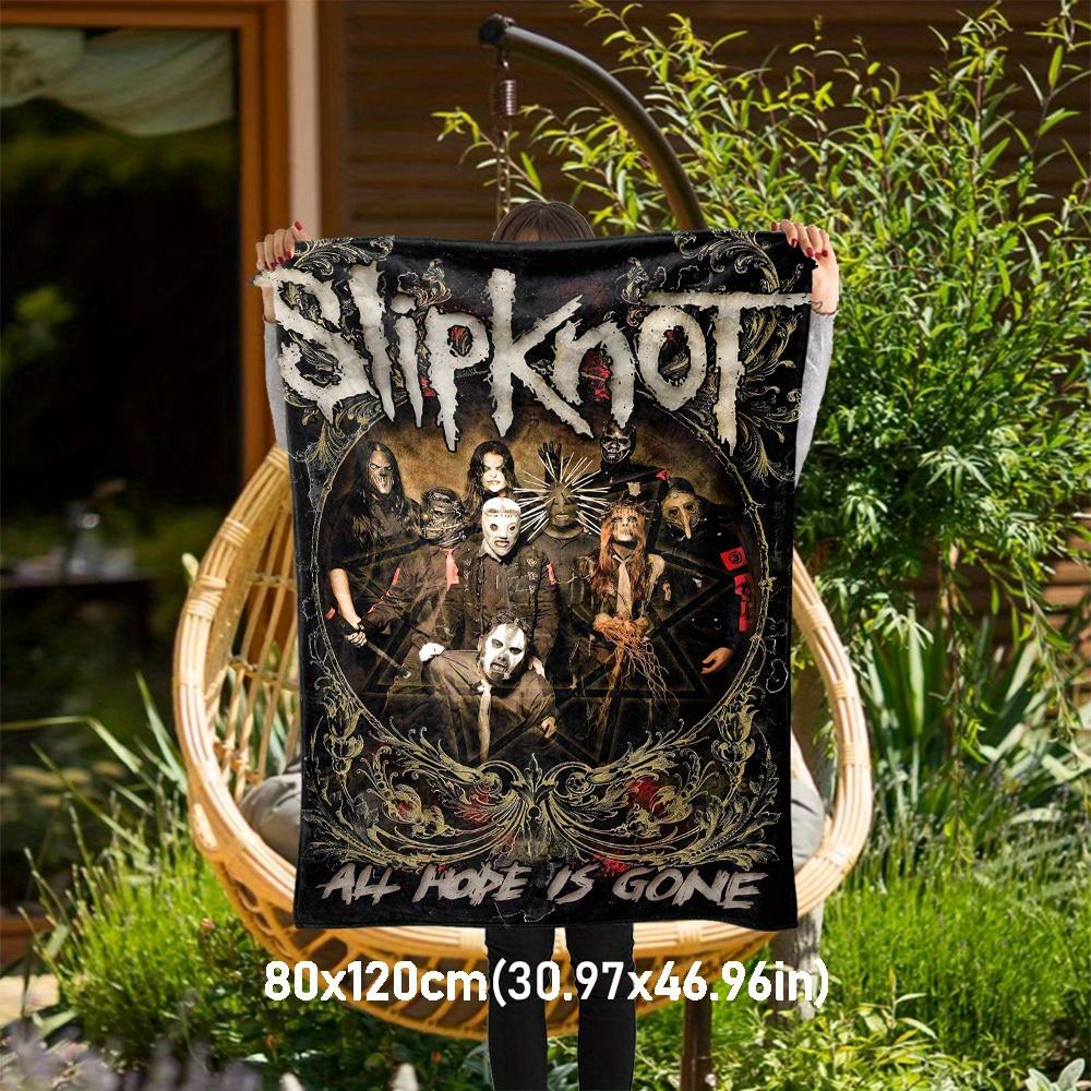 1 шт. Фланелевое одеяло Slipknot All Hope Is Gone, мягкое, теплое, для всех сезонов, легкий плед для кемпинга, путешествий, кровати, подарок на Рождество, -38 80cm x 120cm