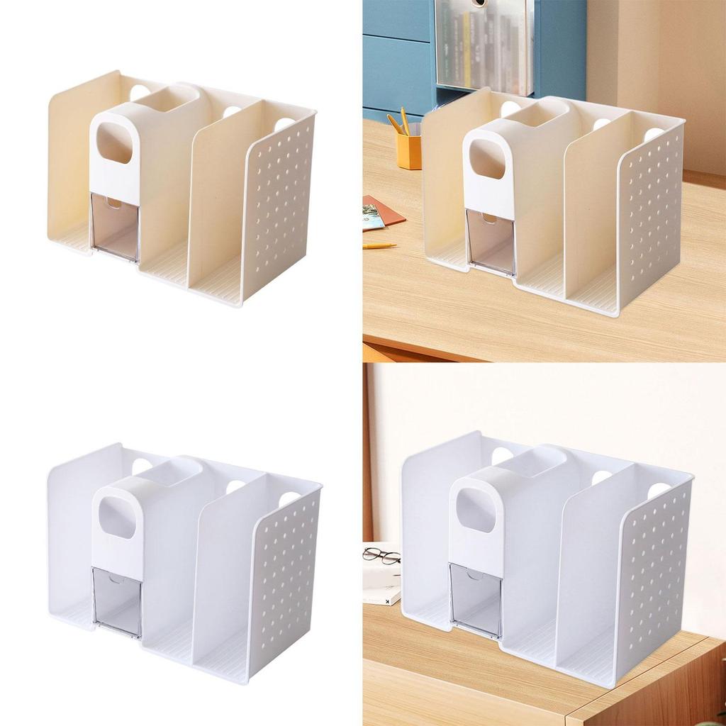 Desk Organizer Storage Box Stationary Storage Portable Office Supplies with Drawer with Pen Holder Book Organizer for Desk Home