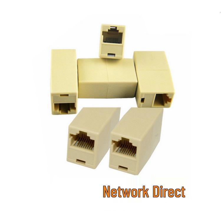 RJ45 Network Cable Coupler 100PCS – Straight-Through Extension Connector
