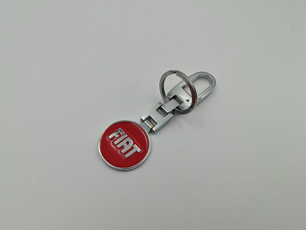 1 STK FIAT Abzeichen Schlüsselanhänger Anhänger Autoschlüsselanhänger Zubehör FÜR FIAT 500 Ducato Panda Grande Punto Tipo Abarth Pulse Strada 600 Doblo