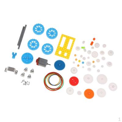 50 Kinds Of Gear Package Motor 2mm Hole Toy Car Chassis DIY Gearbox Kit