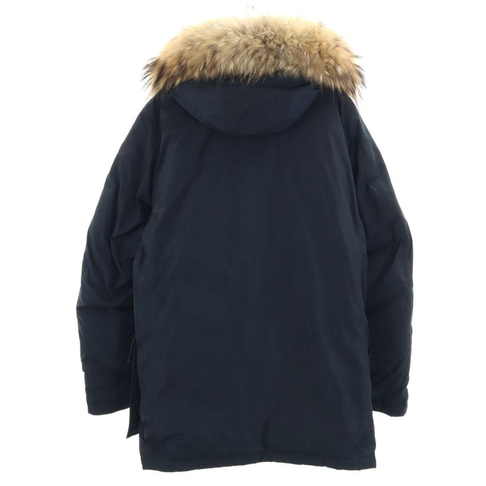 WOOLRICH Made in Moldova Arctic Parker S Navy ARCTIC PARKA Raccoon fur Men's Used