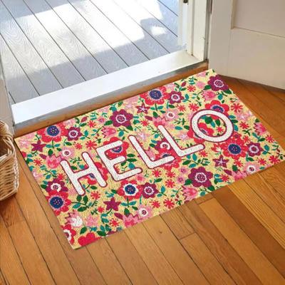 Front Door Welcome Mat with Backing Absorbent Wear Resistant Highly Anti-Slip Decorative Entry Door