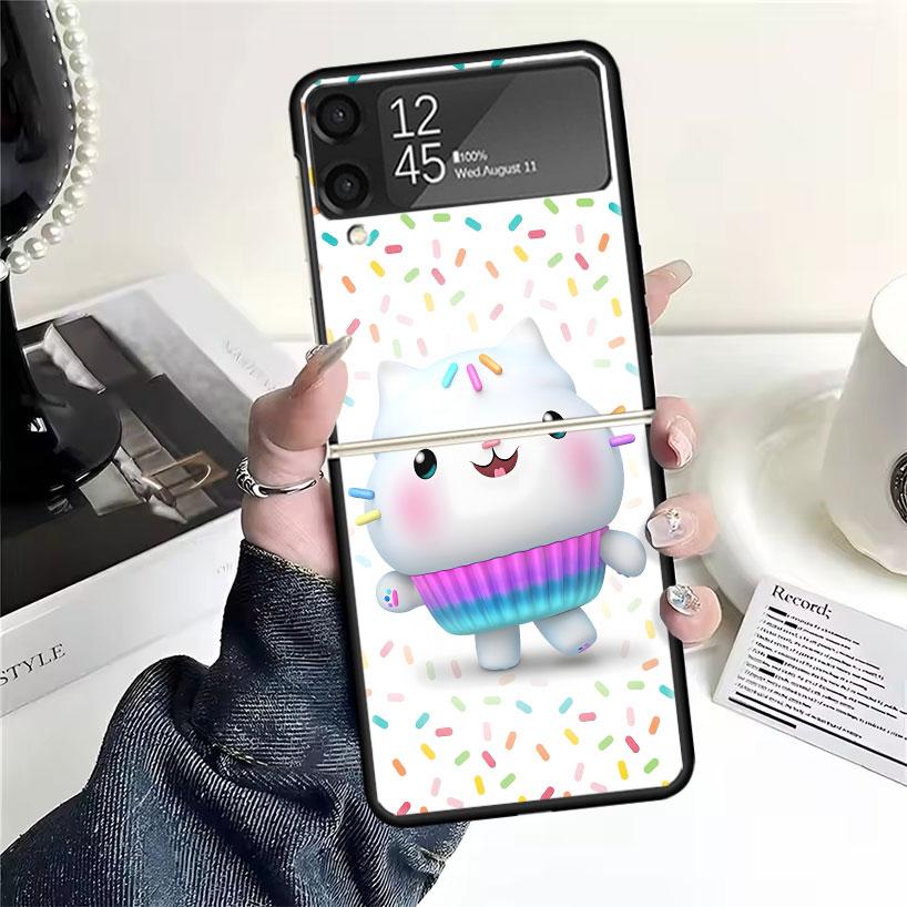 

Cartoon Gabbys Dollhouse Cases For Samsung Galaxy Z Flip 4 5 6 7 3 Z Flip7 Flip6 Flip4 Flip5 Flip3 5G Hard Shockproof Fundas Cov Samsung Z Flip 3
