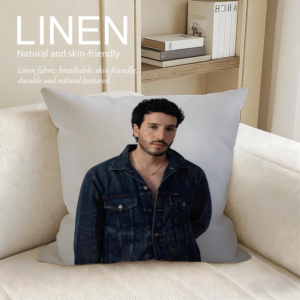 Music Sebastin Yatra Cushion Cover Pillowcase Set Pcs x x Breathable Washable Sofa Cushion Cover